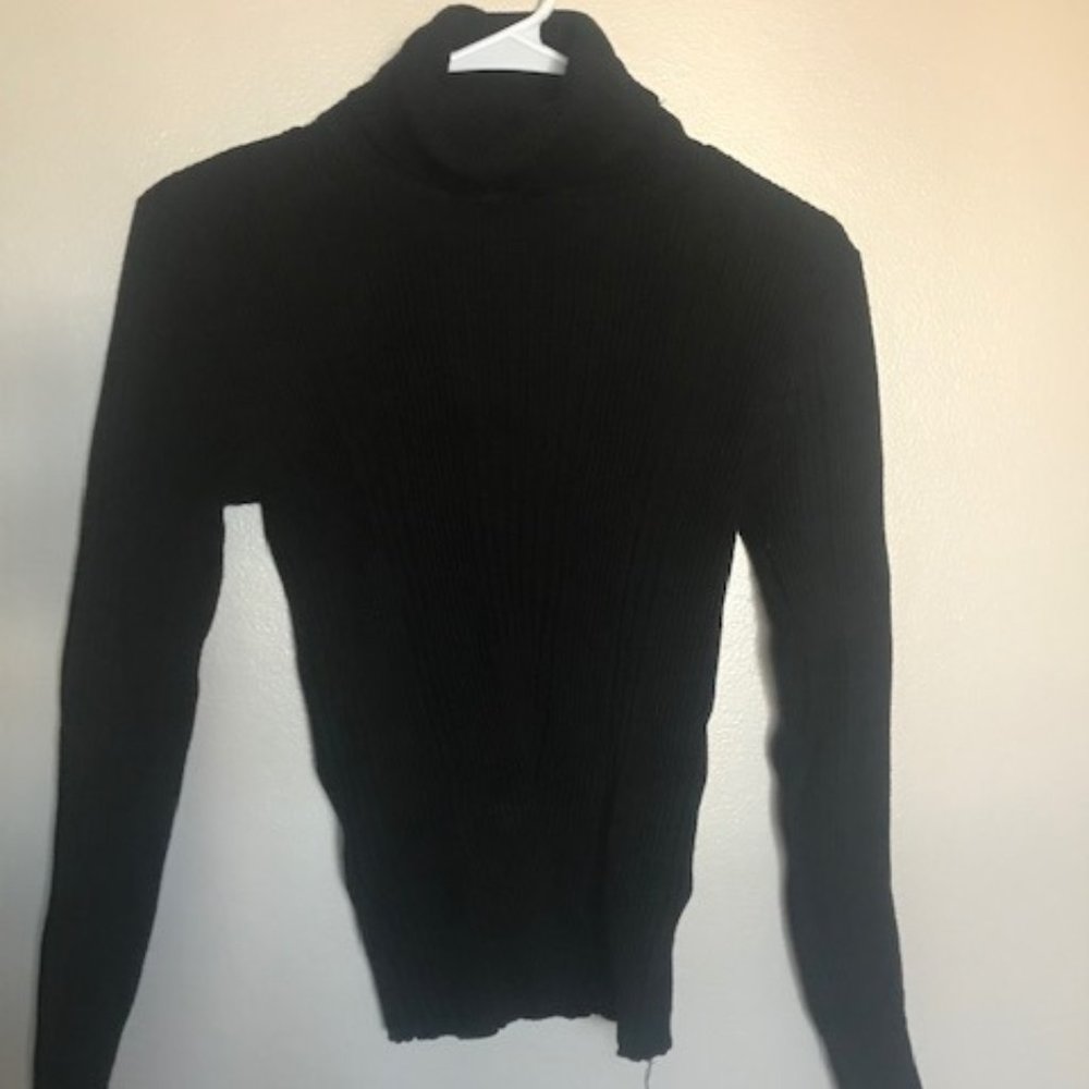 Black Cowl Neck Soft Sweater